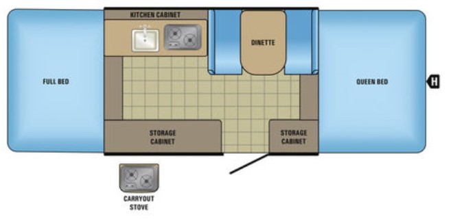 2017 JAYCO SPORT   10SD, , floor-plans-day image number 0